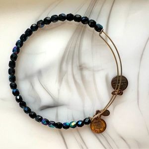 Alex and Ani black beaded bracelet